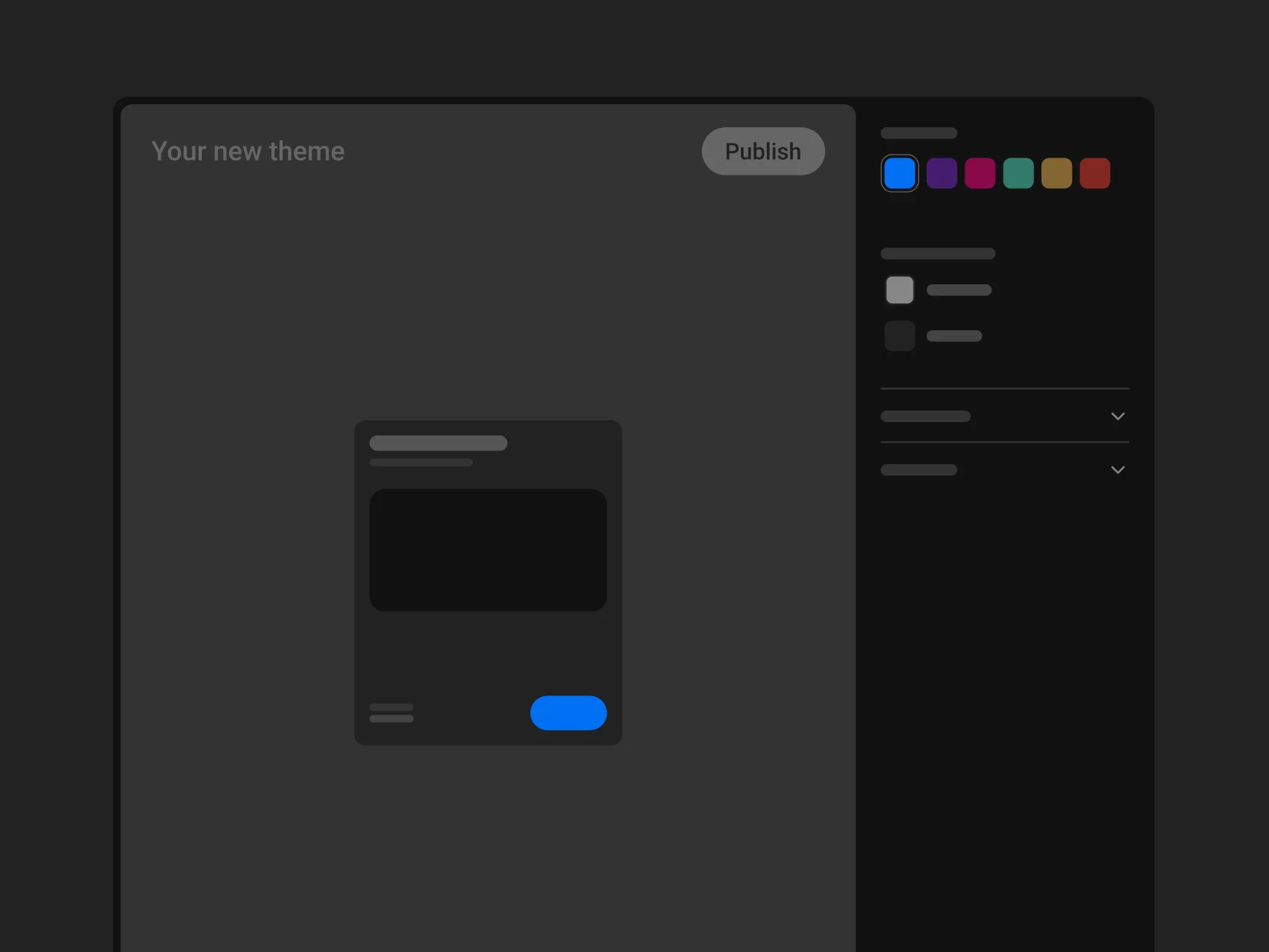 Theme Editor preview dark mode